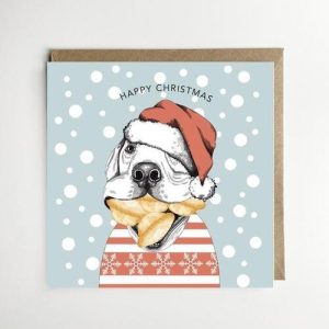 Dotty Dog Art Mince Pie Dog card