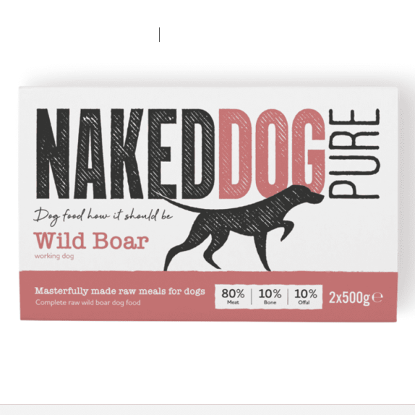 Naked Dog Pure Wild Boar 80:10:10 Raw Dog Food