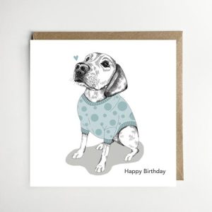 dotty dog art lab card