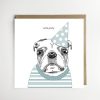 dotty dog art birthday card