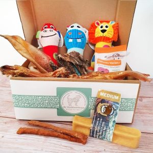 Mr Slobberchops puppy treat and toy box