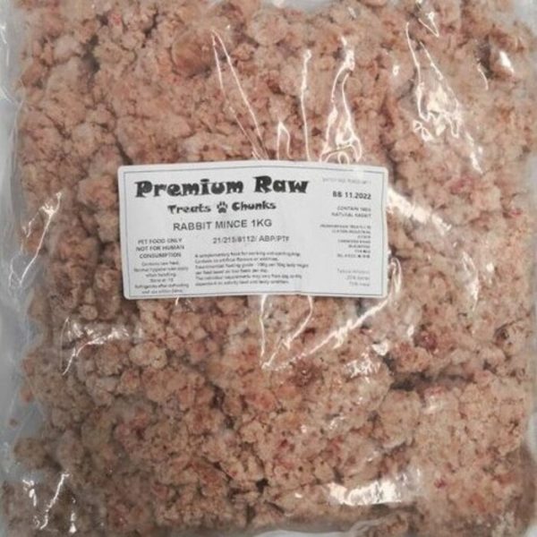 Premium Raw rabbit mince 80:10:10