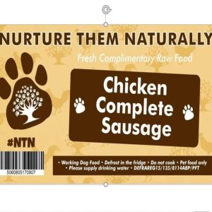 Nurture Them Naturally chicken complete sausages 300g