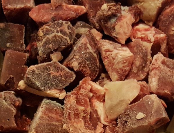 Utterly Rawsome Beef / Ox chunks raw dog food