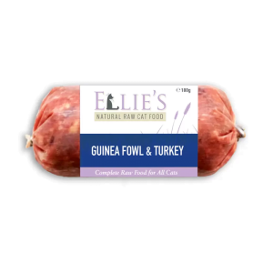 Ellies Raw Cat Food Guinea Fowl & Turkey 180g
