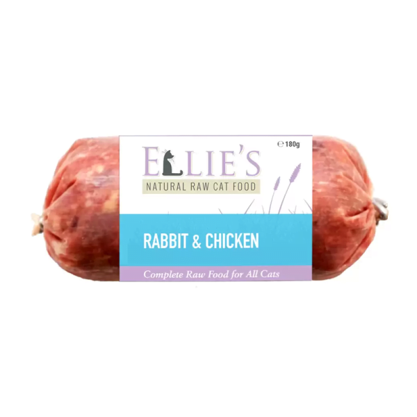 Ellies Raw Cat Food Rabbit & Chicken 180g