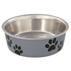 The Smart Choice Polished Stainless Steel Pet Bowl is a charming, endearing design perfect for any dog lover! Perfect for serving dog biscuits, wet food and water, the Polished Stainless Steel Pet Bowls are decorated with paw prints. 1400ml Stainless Steel Paw Print Polished Stainless Steel Anti-Skid Pads on Base The Smart Choice Polished Stainless Steel Pet Bowl has an anti-skid rubber pads on the base to prevent boisterous dogs from spilling their food